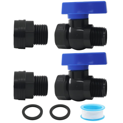 HARSKIYER rain barrel spigot kit with bulkhead fitting for leak-free irrigation