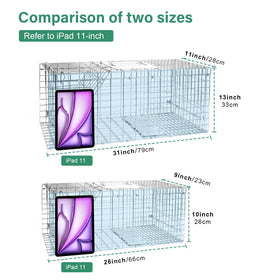 HARVANCO galvanized steel cage delivers durability and rust resistance.