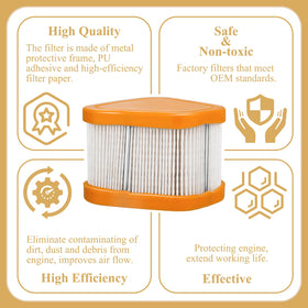 HASME air filter for Briggs & Stratton 115P05, compatibility ensures quick installation.