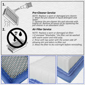 HASME air filter cartridge for Briggs Stratton 176400 promotes durable dust filtration
