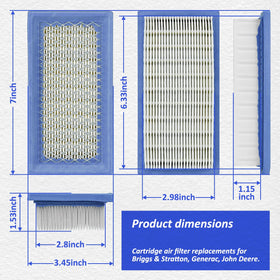 HASME air filter cartridge for Briggs Stratton 19B400 enables reliable filtration