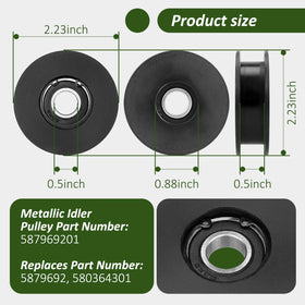HASME idler pulley replacement for LC221RH promotes reliable operation in demanding yards