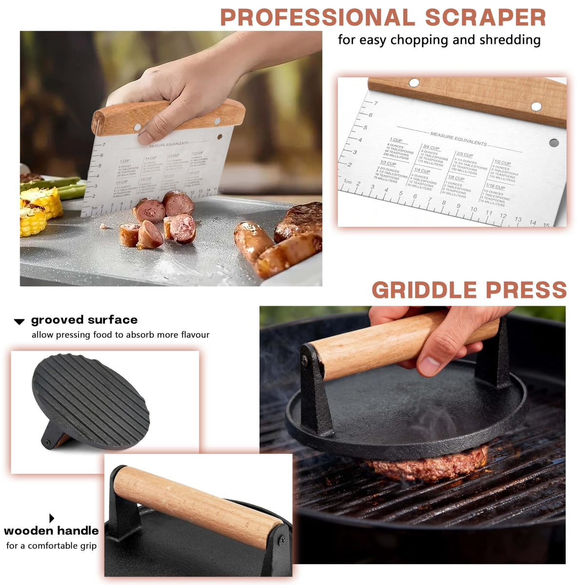 HaSteeL BBQ tong for secure grip and precise grill handling