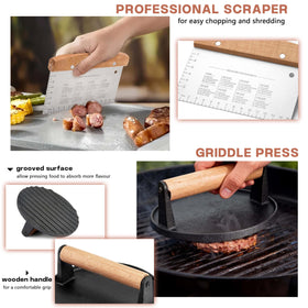 HaSteeL BBQ tong for secure grip and precise grill handling