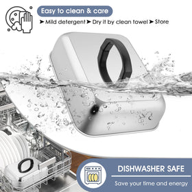 Set of 2 HaSteeL domes, dishwasher safe for easy cleanup