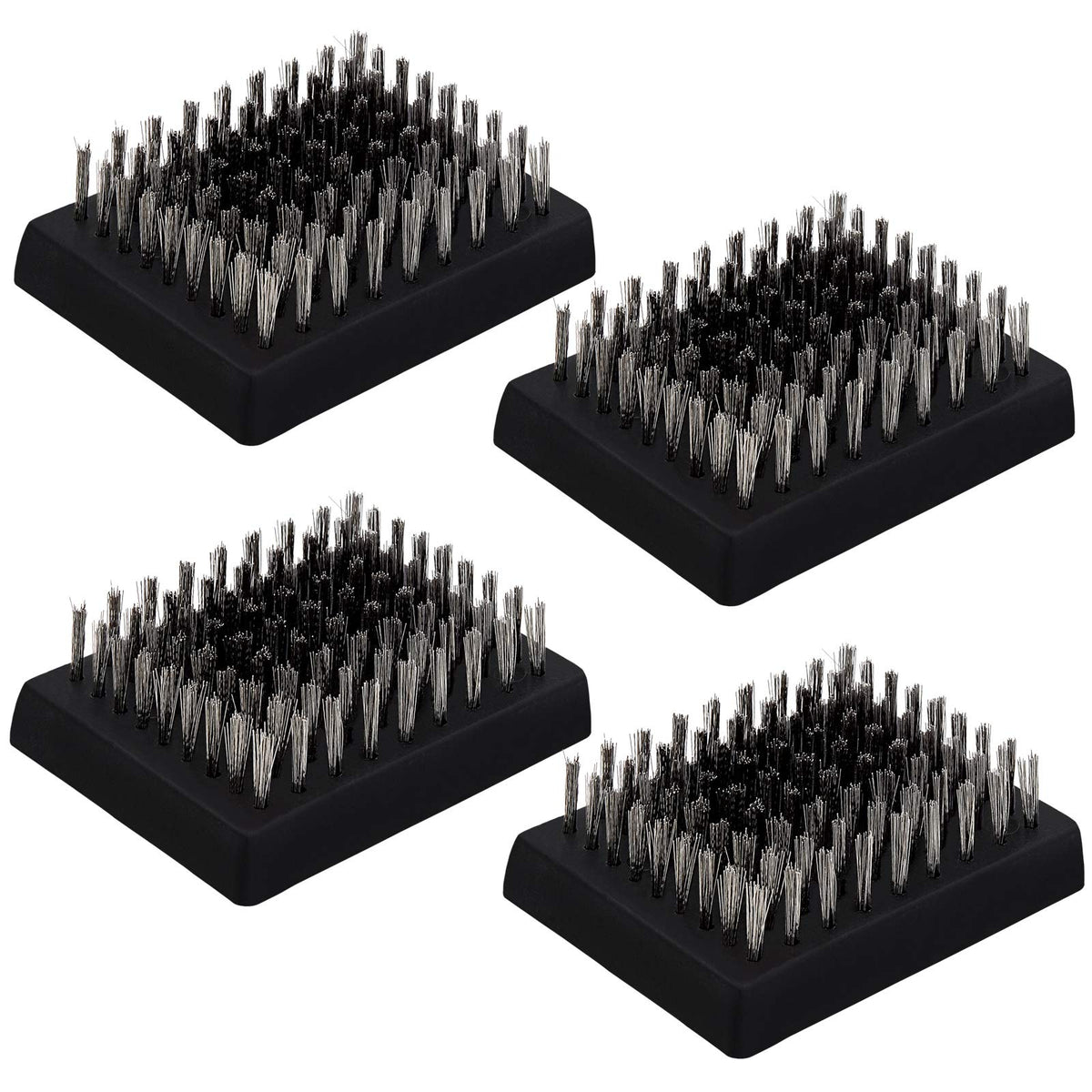 HaSteeL grill brush replacement head 4-pack ready for quick swaps and continued cleaning