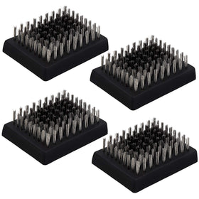 HaSteeL grill brush replacement head 4-pack ready for quick swaps and continued cleaning