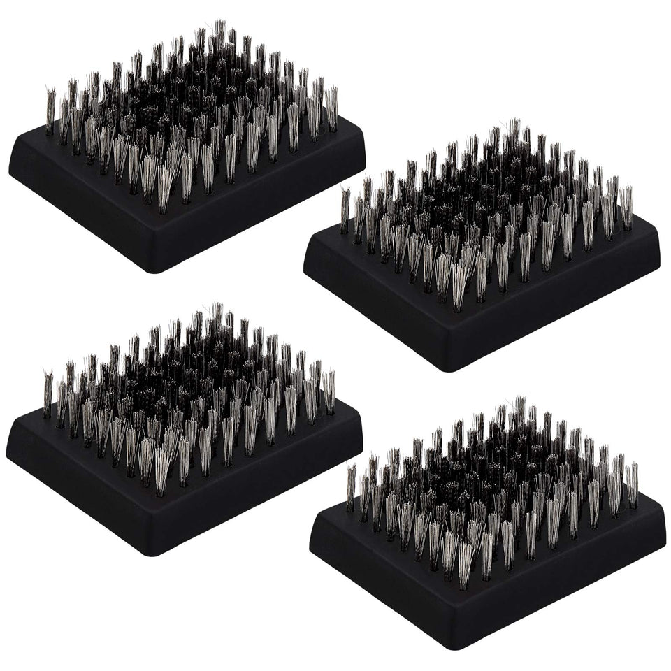 HaSteeL grill brush replacement head 4-pack ready for quick swaps and continued cleaning