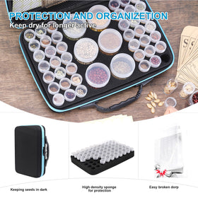 hasumcol compact organizer case shields seeds from light and moisture