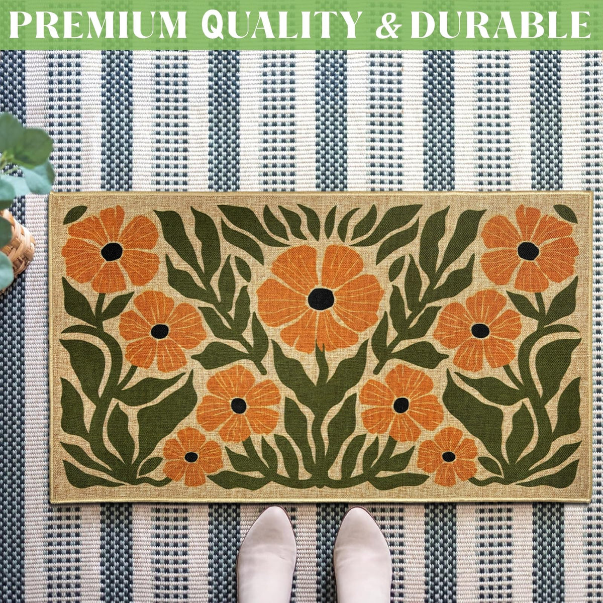 HATARU housewarming gift front door mat makes a thoughtful welcome