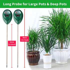 Hathdia no-battery-needed plant water meter simplifies moisture reading.