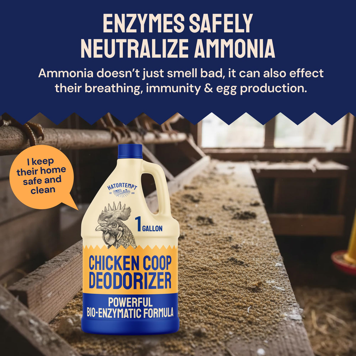 Hatortempt unscented coop refresher dries quickly without fragrance around perches and nesting boxes