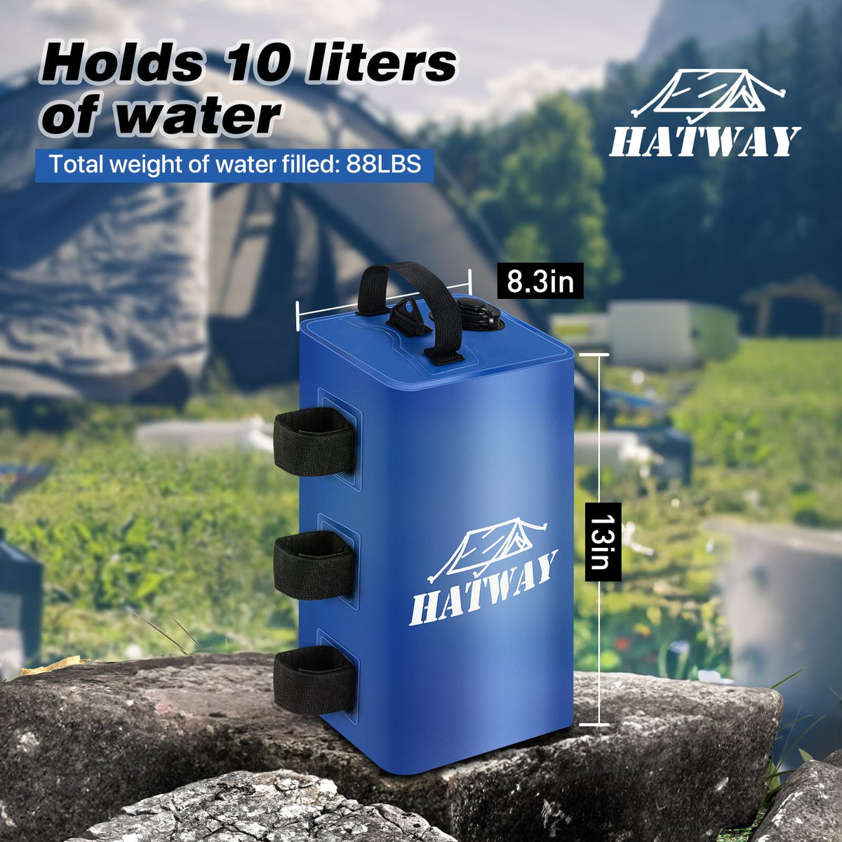 Hatway 500D PVC weight bag resists leaks for lasting outdoor use