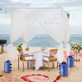 Hatway pop-up canopy stability for windy beach days
