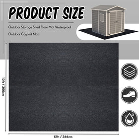 Haull Shed Floor Mat non-slip top keeps items secure on wet surfaces