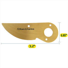 Haus & Garten ClassicPRO titanium blade coating indicating rust resistance and durability