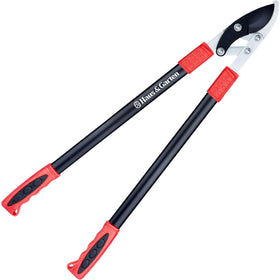 Haus and Garten PowerPRO loppers blade closeup for precise branch cuts.