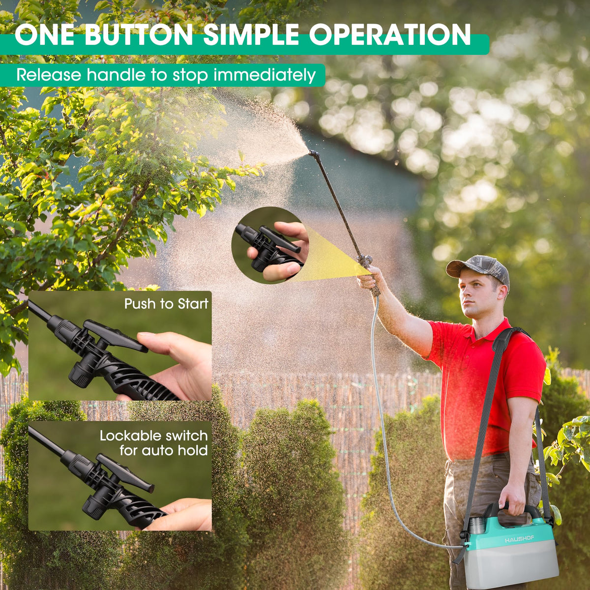 HAUSHOF adjustable-nozzles-curved-wand for precise, controlled spraying
