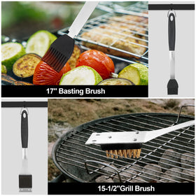 HAUSHOF 16.5-inch tongs with lockable design for flexible, safe handling.
