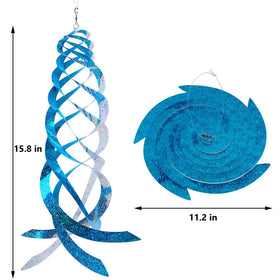 Hausse mylar spinner dual-sided outdoor decor that deters birds.