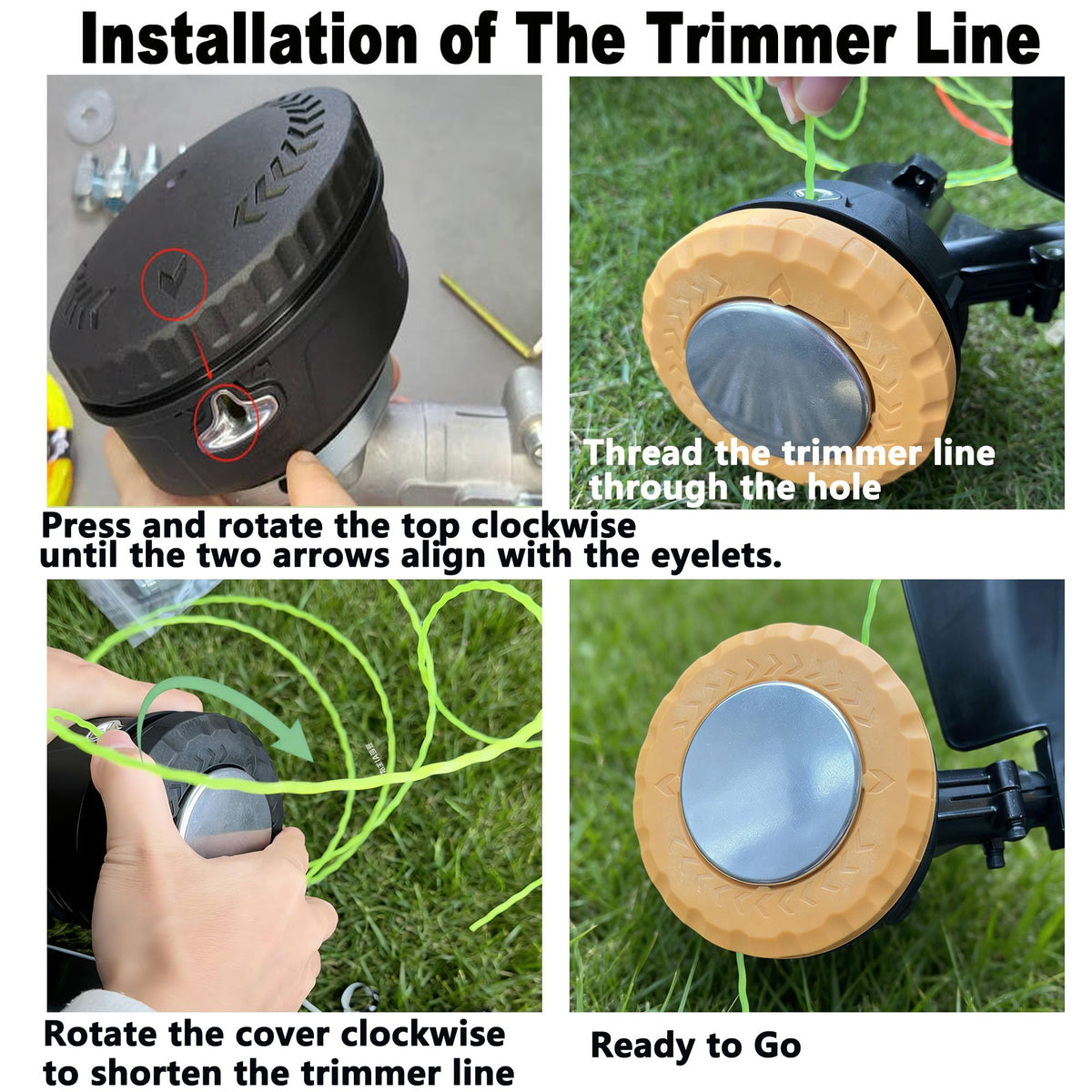 Reinforced nylon and glass fiber body designed for rugged yard work.