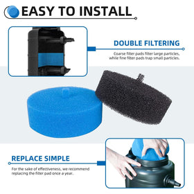 Pads shown soaking before use to restore flexibility for best performance.