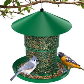 HAVENATURE Bird Feeder outdoor hanging for clean feeding with less mess