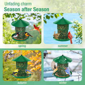 HAVENATURE Large seed capacity 3.7 lb supports extended feeding