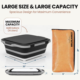 Havenity BBQ blanket laid out for comfortable grilling and shade protection.