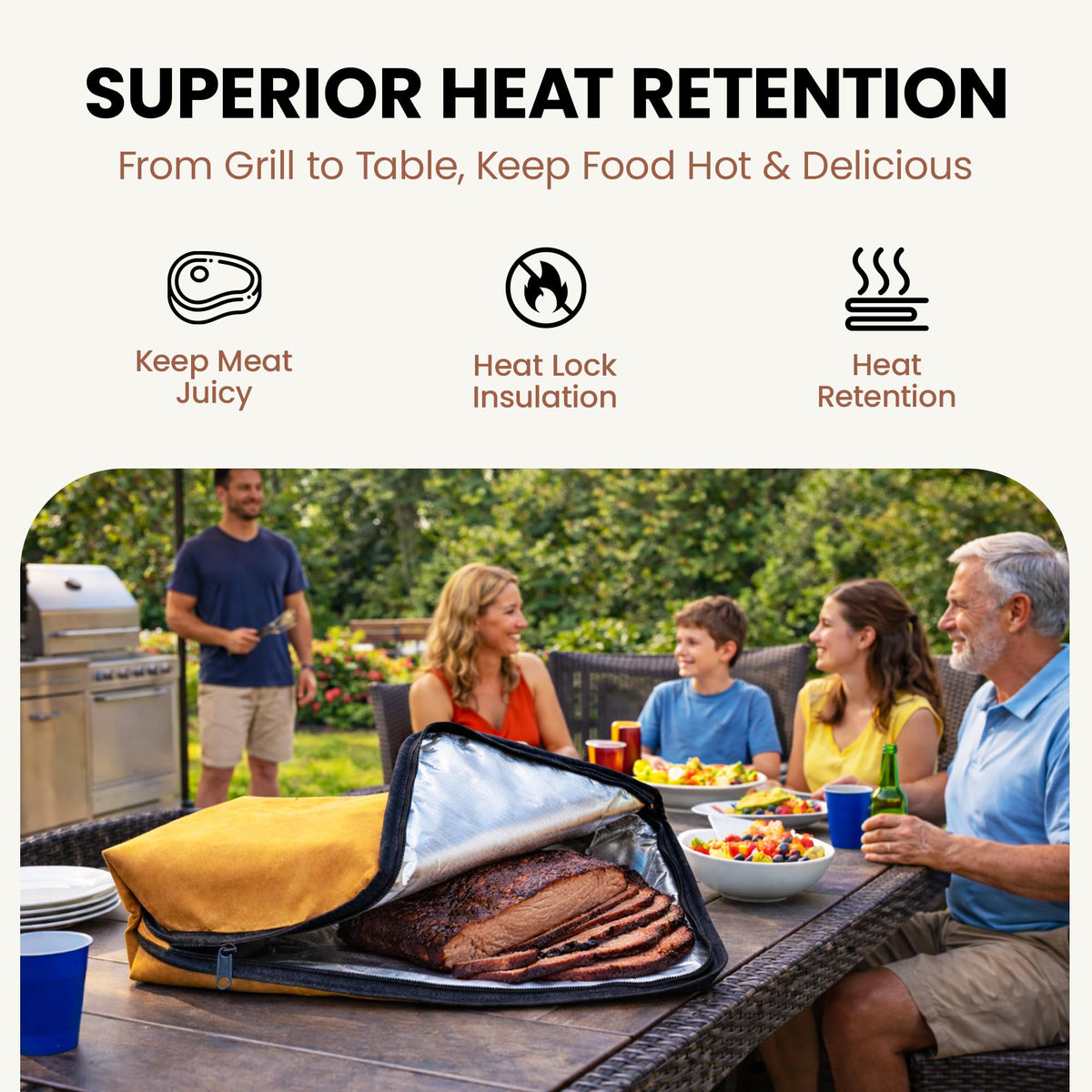 Havenity BBQ tub collapsed for compact storage in a small kitchen or RV.