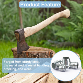 Havexerath 0.47-inch wedge fits larger handles for consistent seating.
