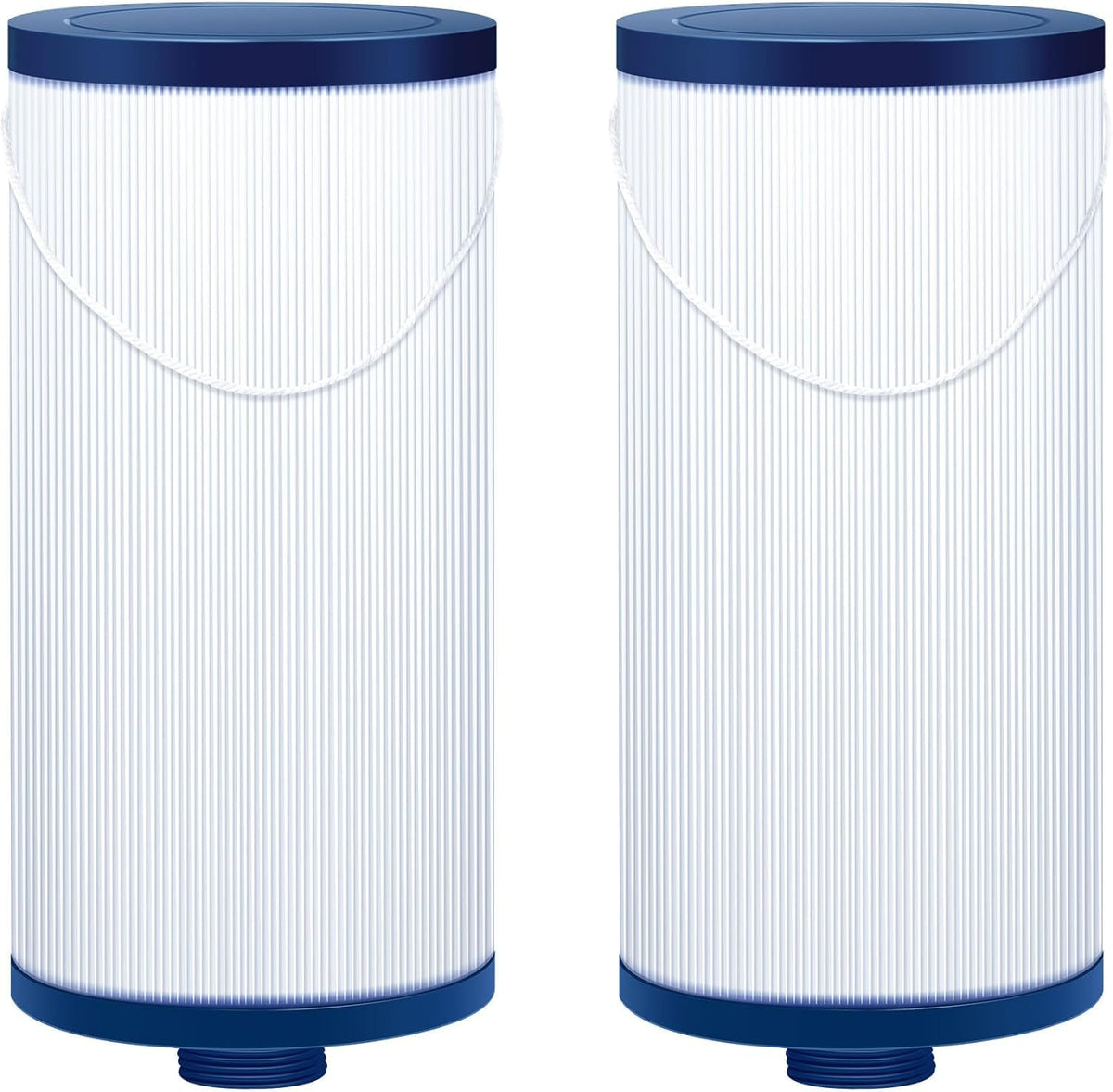 Havuzpas FC-2402 hot tub filter close-up highlights durable pleated media for clear water.