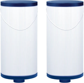 Havuzpas FC-2402 hot tub filter close-up highlights durable pleated media for clear water.