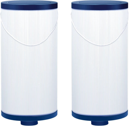 Havuzpas FC-2402 hot tub filter close-up highlights durable pleated media for clear water.