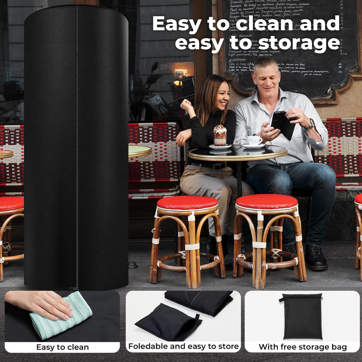 Havyduti storage bag included for compact storage after use