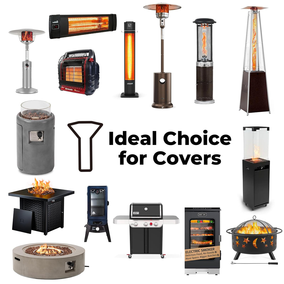 Havyduti cover fits most 82.7-inch tall tower heaters
