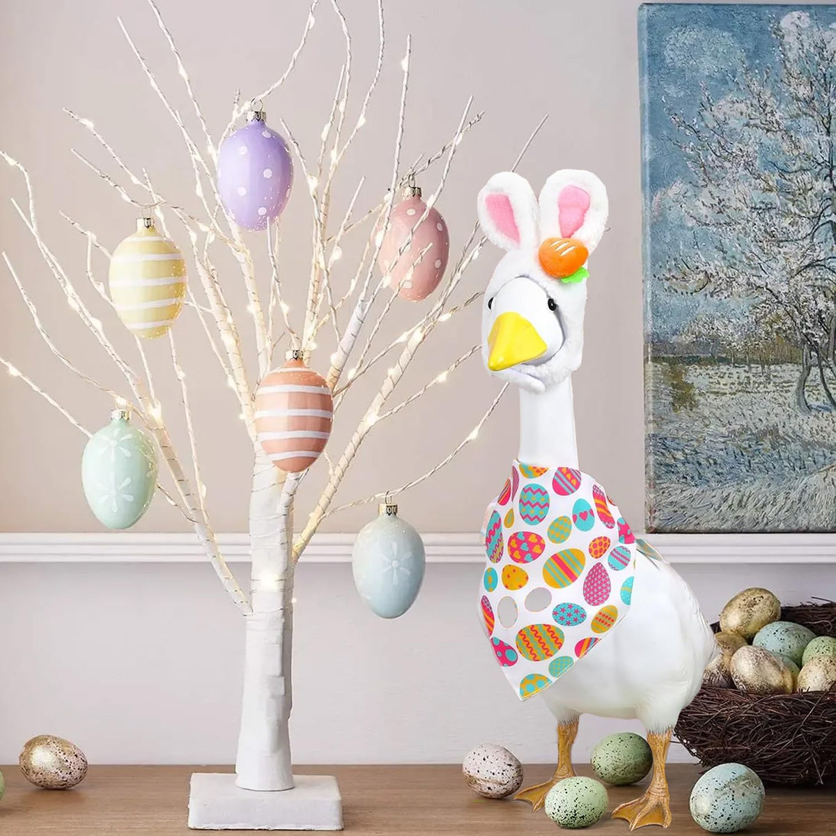 HaWeier Easter Porch Goose Outfit a collectable for lawn goose enthusiasts
