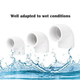 HayEastdor 8 pack PVC corners elbows ideal for drip irrigation setups.