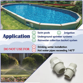 HayEastdor rainwater barrel connection with PVC fittings