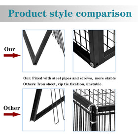 HAYLILUYOO Pigeon Trap Cage installation image highlights simple setup for outdoor spaces.