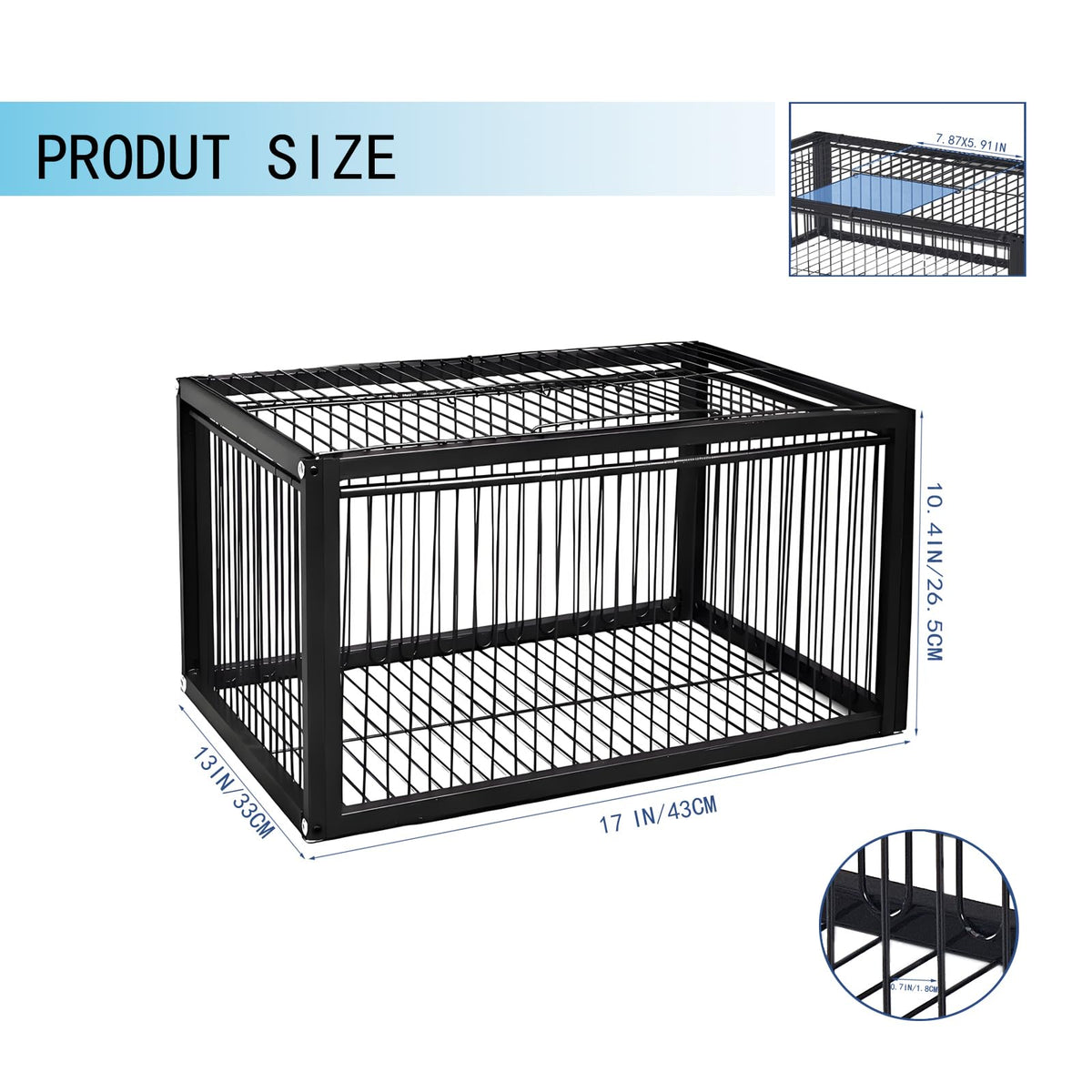 HAYLILUYOO Pigeon Trap Cage outdoor-use shot emphasizes weather-ready construction.