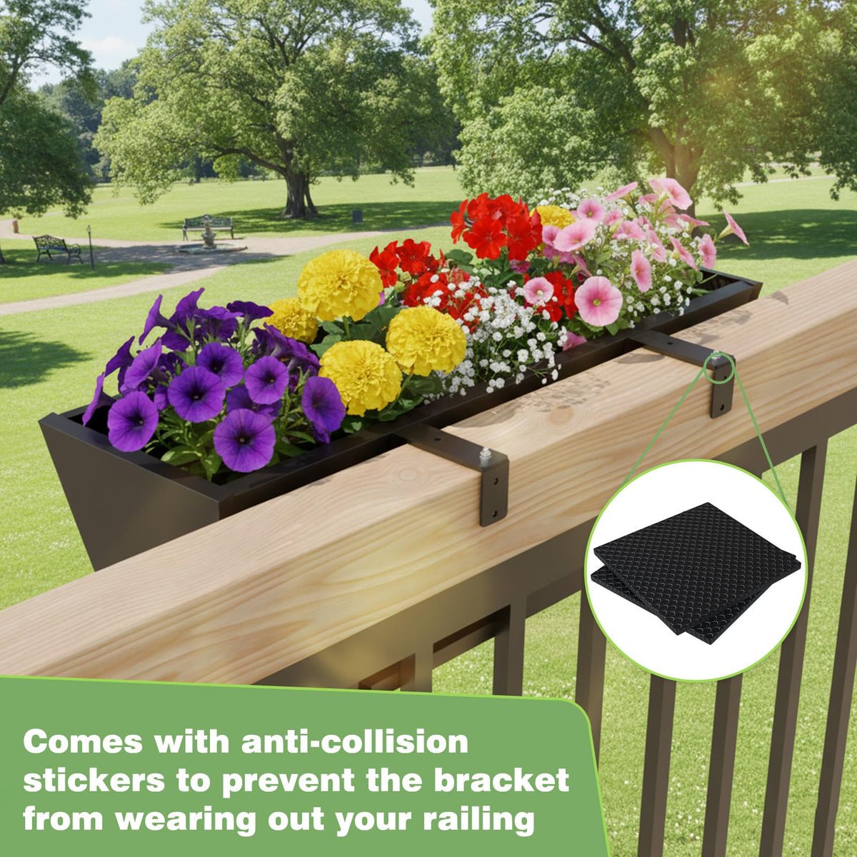 HAYOHRT durable outdoor planter ideal for balconies, decks, and patios