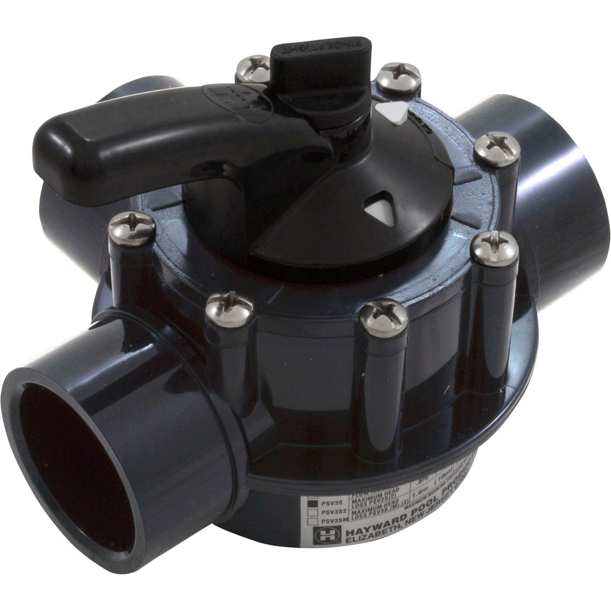 Hayward PSV3SDGR front view demonstrates durable CPVC construction for reliable flow control.