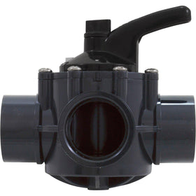 Hayward PSV3SDGR side view highlighting three ports for versatile water routing.