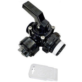 Hayward SP0727 deluxe valve highlights union end connectors for easy disassembly.