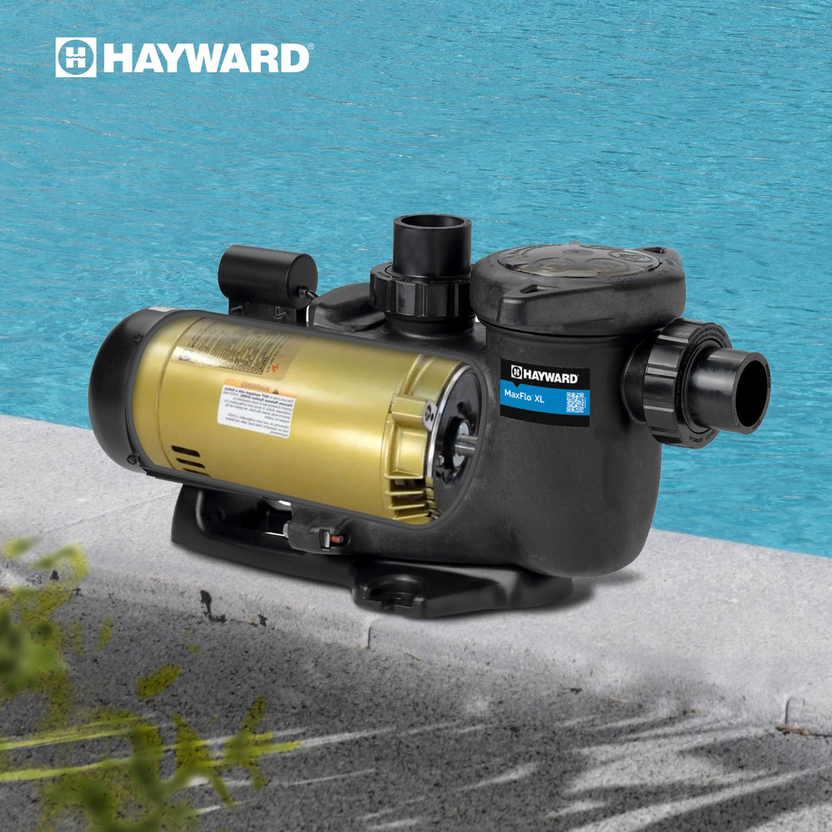 Hayward SP1610Z1MBK motor replacement packaging with specs.
