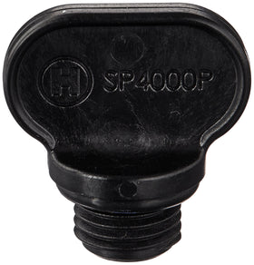 Image of installation-ready drain plug and gasket with mounting plate for maintenance