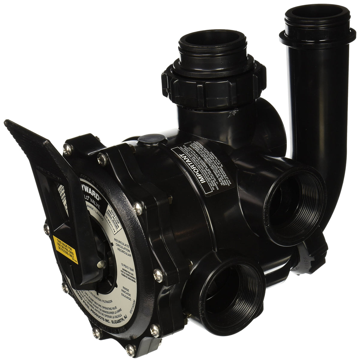 Hayward SP0715XR50 Vari-Flo valve image highlighting precise multiport control for DE pool filters.