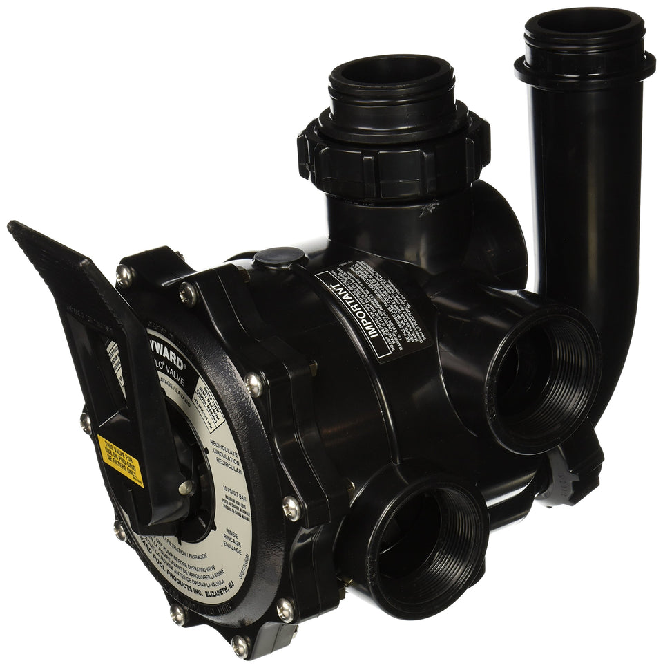 Hayward SP0715XR50 Vari-Flo valve image highlighting precise multiport control for DE pool filters.