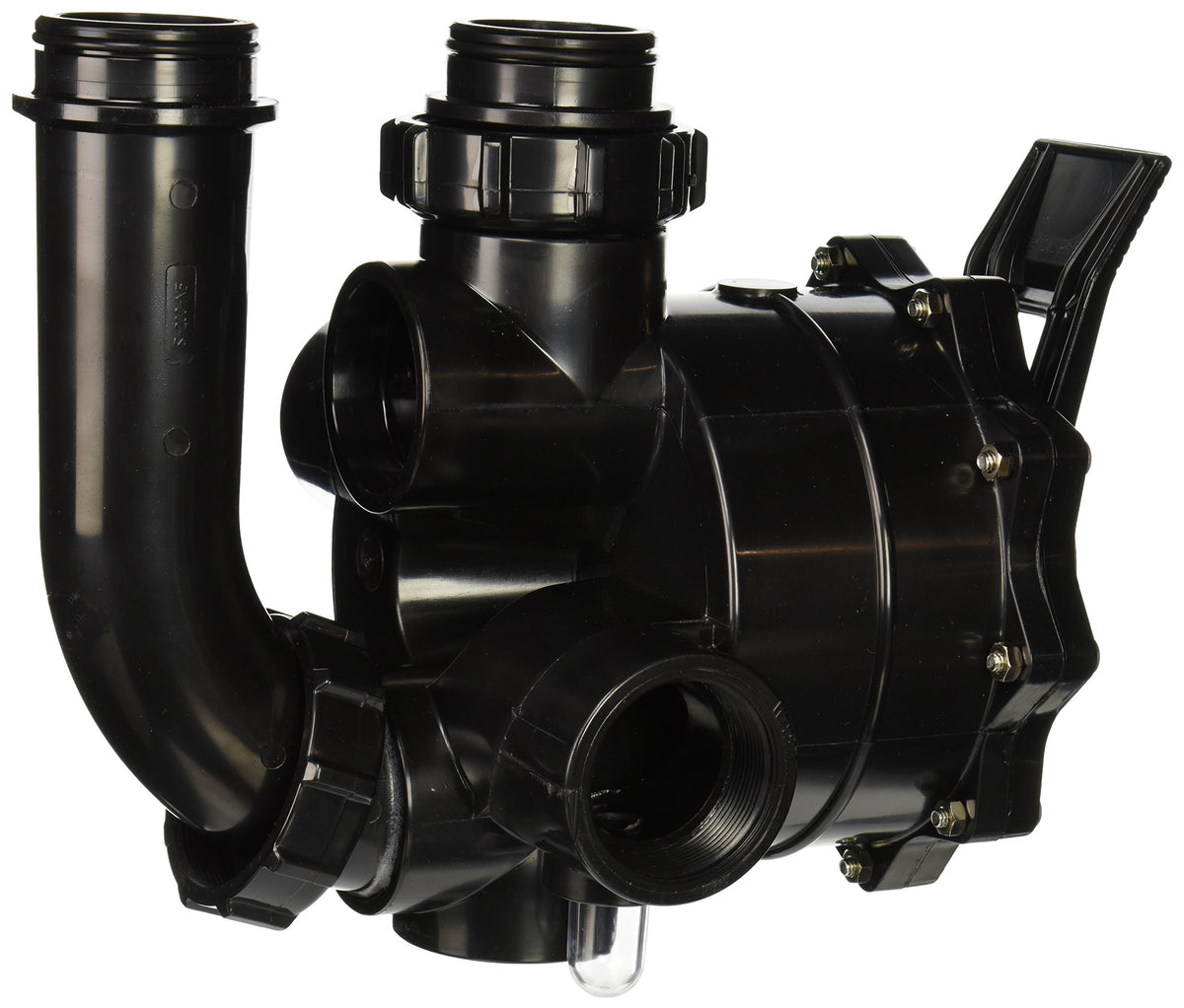 Hayward Vari-Flo valve close-up indicating 6-position versatility for adjustable filtration.